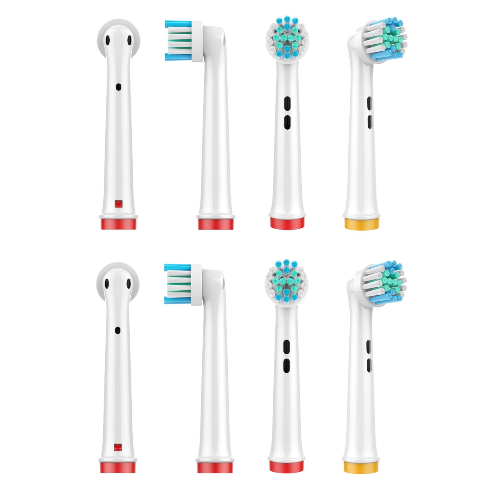 8 Pack Replacement Electric Toothbrush Heads Compatible Oral B tooth brush Head