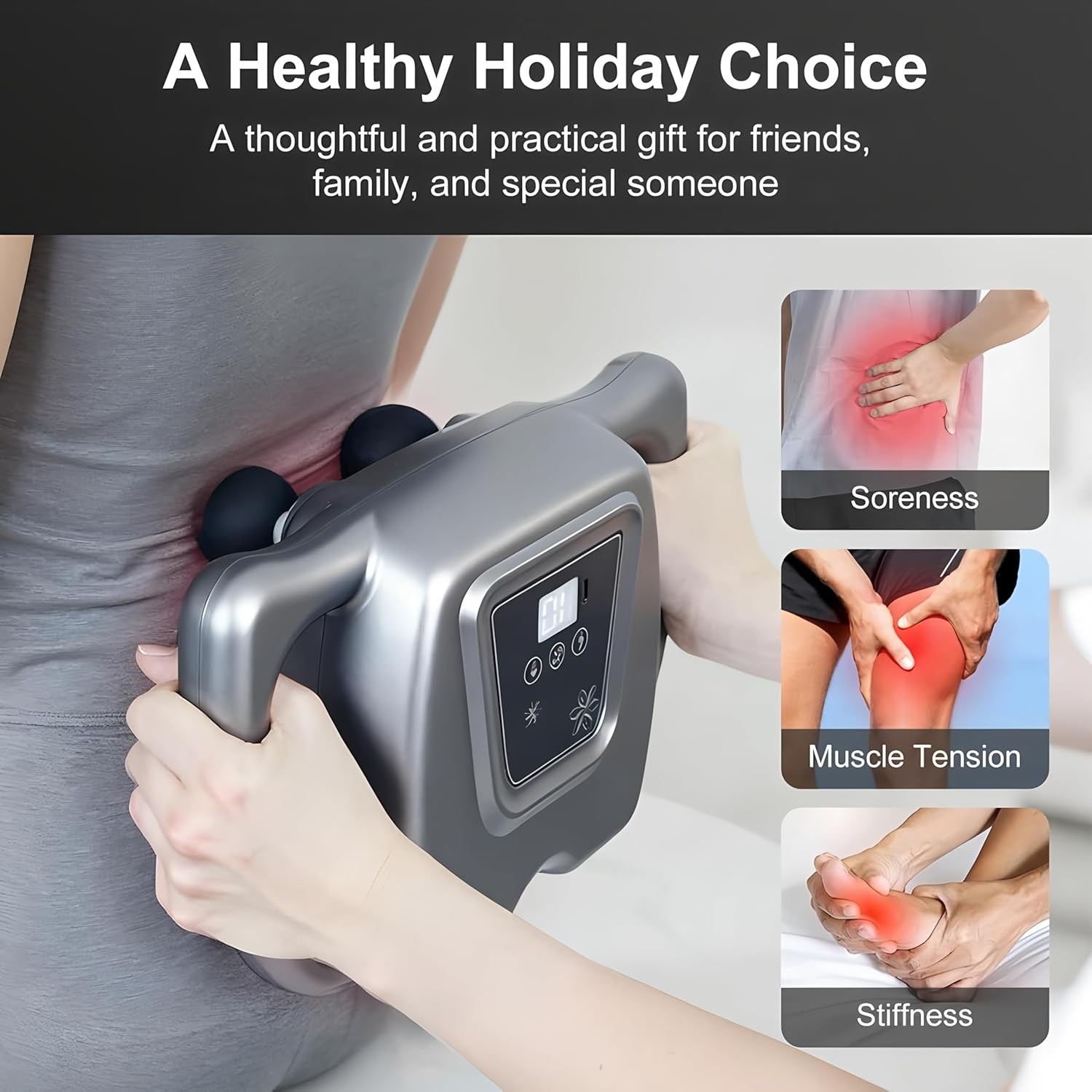 16 Head Massage Gun Deep Tissue Massager 9 Modes 99 Speed Levels Muscle Relax