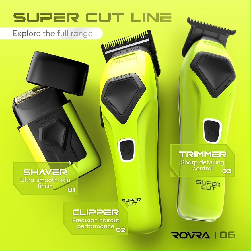 ROVRA 01 Dual Foil Shaver 2-Head Cordless Rechargeable USB Green/Black