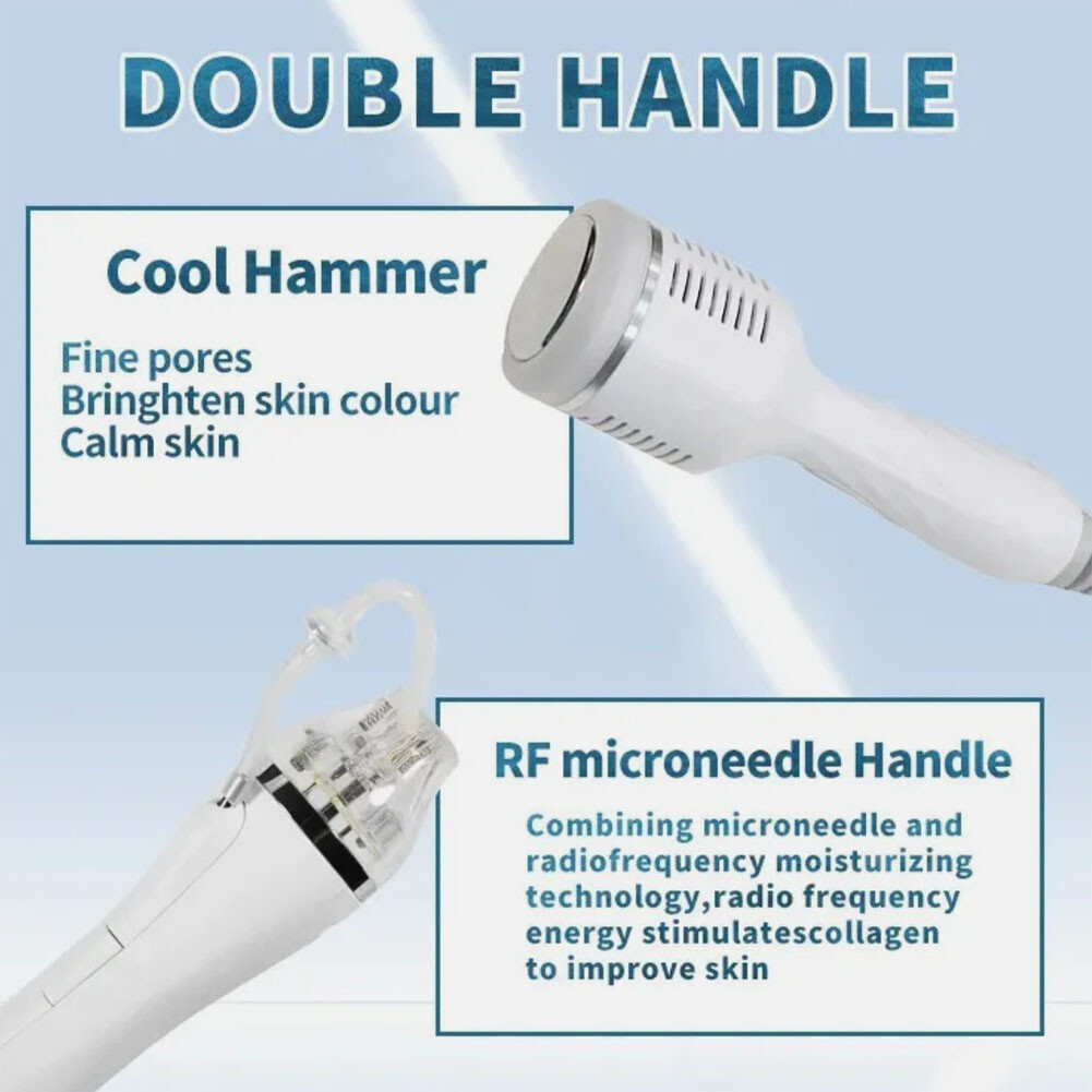 2in1 Micro-n-eedle Machine Cold Hammer Scars Spot Skin Smoothing Beauty Device