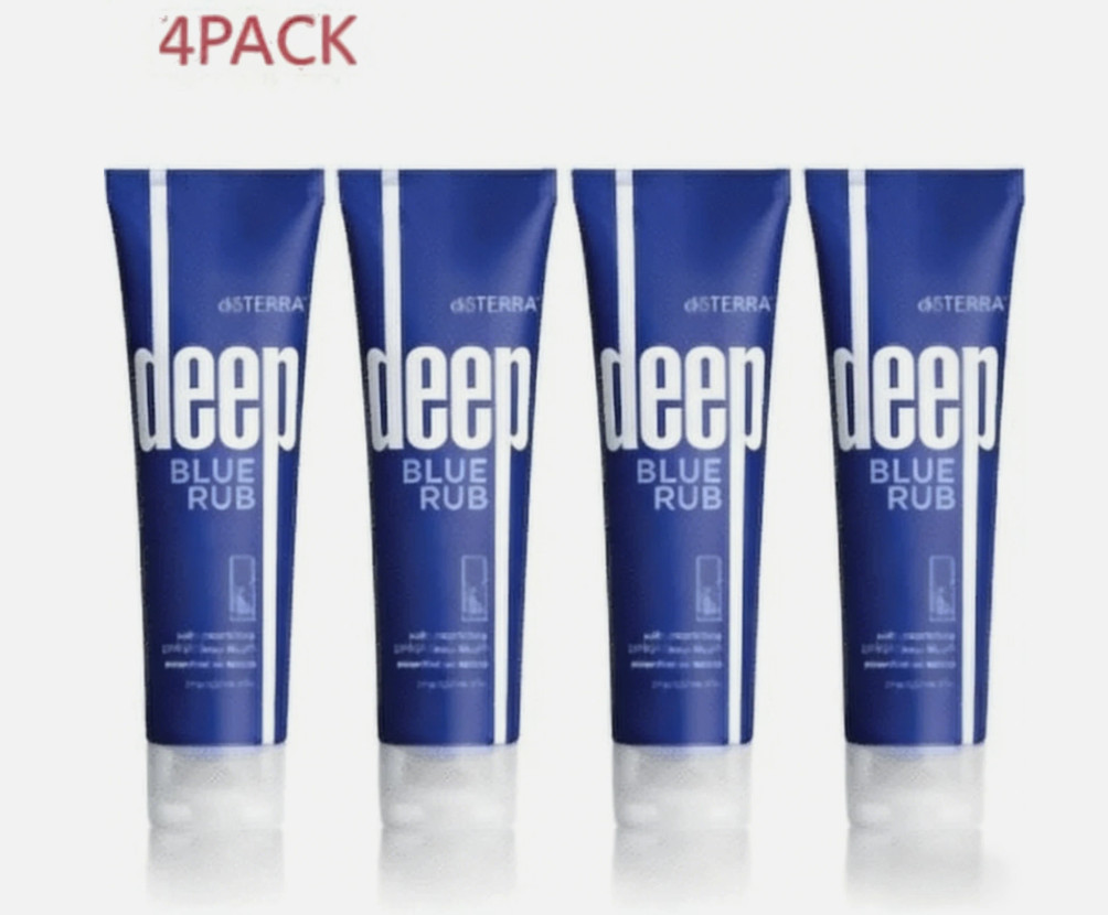 4 PACK DoTERRA Deep Blue doterra Rub Body Cream – 4 oz U.S. Stock EXP:02/2028