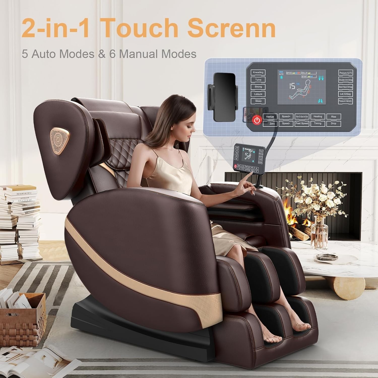 FURNIMAT 2026 Massage Chair Full Body, Zero Gravity Massage Chair with 10 Fix