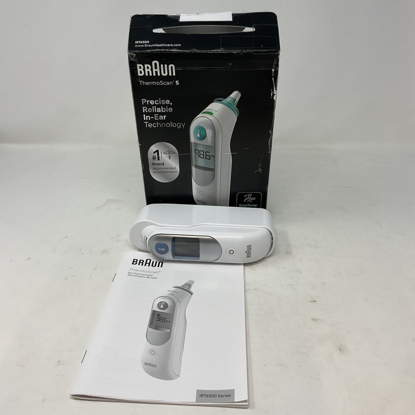 Braun Thermoscan 5 Ear Thermometer White IRT 6500