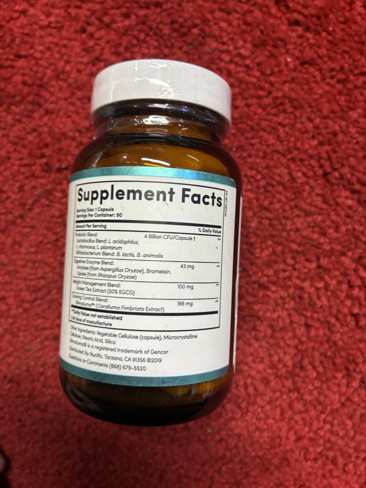 Nucific Bio-X4 4-in-1 Probiotic Digestive Weight Support 90 Caps MFG 1/25