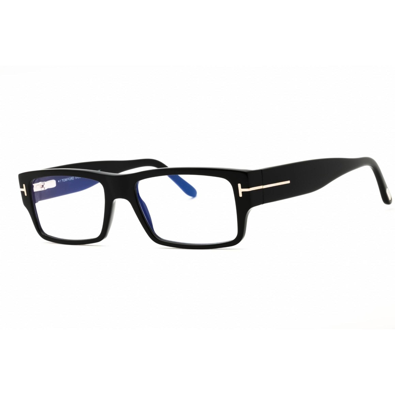 Tom Ford Men’s Eyeglasses Black Acetate Rectangular Full Rim Frame FT5835-B 001