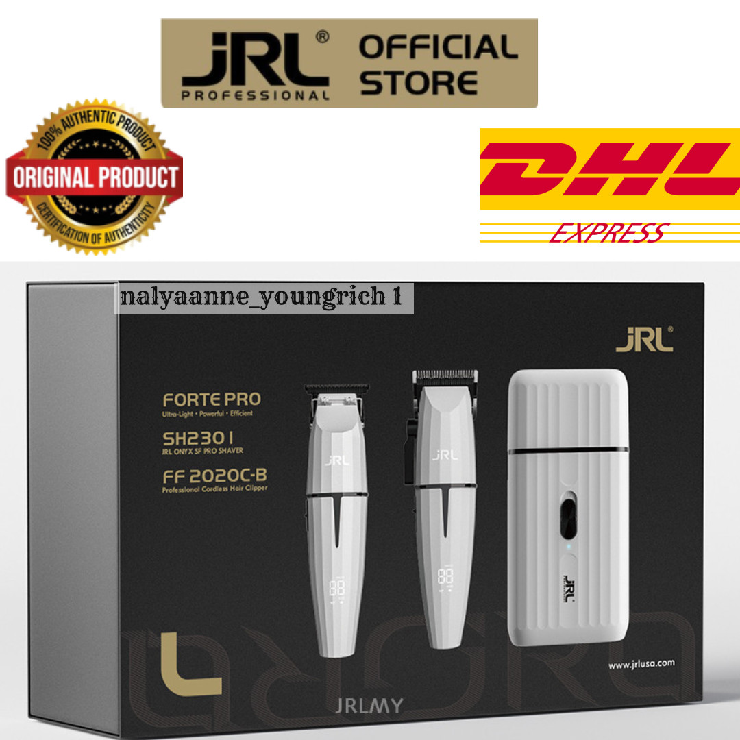 JRL Ghost 2 Combo Edition FF2020 Collection Onyx Hair Clipper, Trimmer, Shaver
