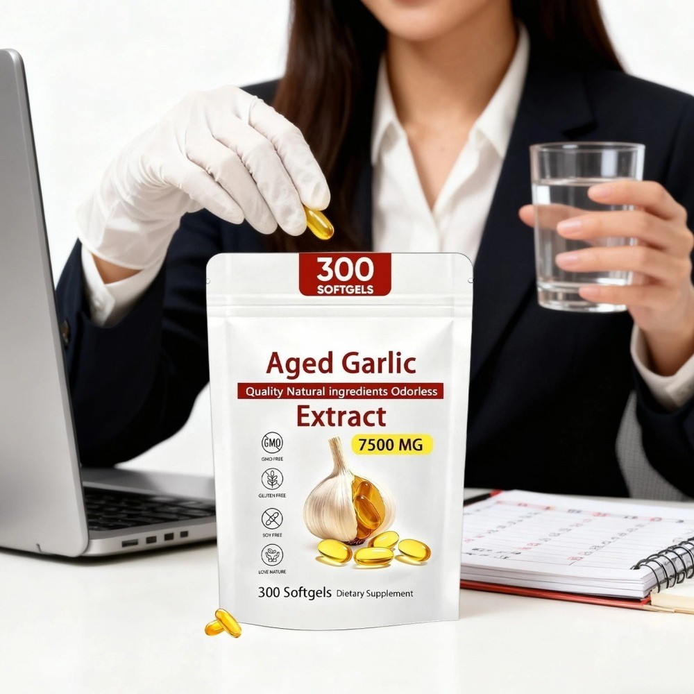 2PACK Elare Aged Garlic Extract, 300 Softgels, 7500mg Odorless | Heart & Immune