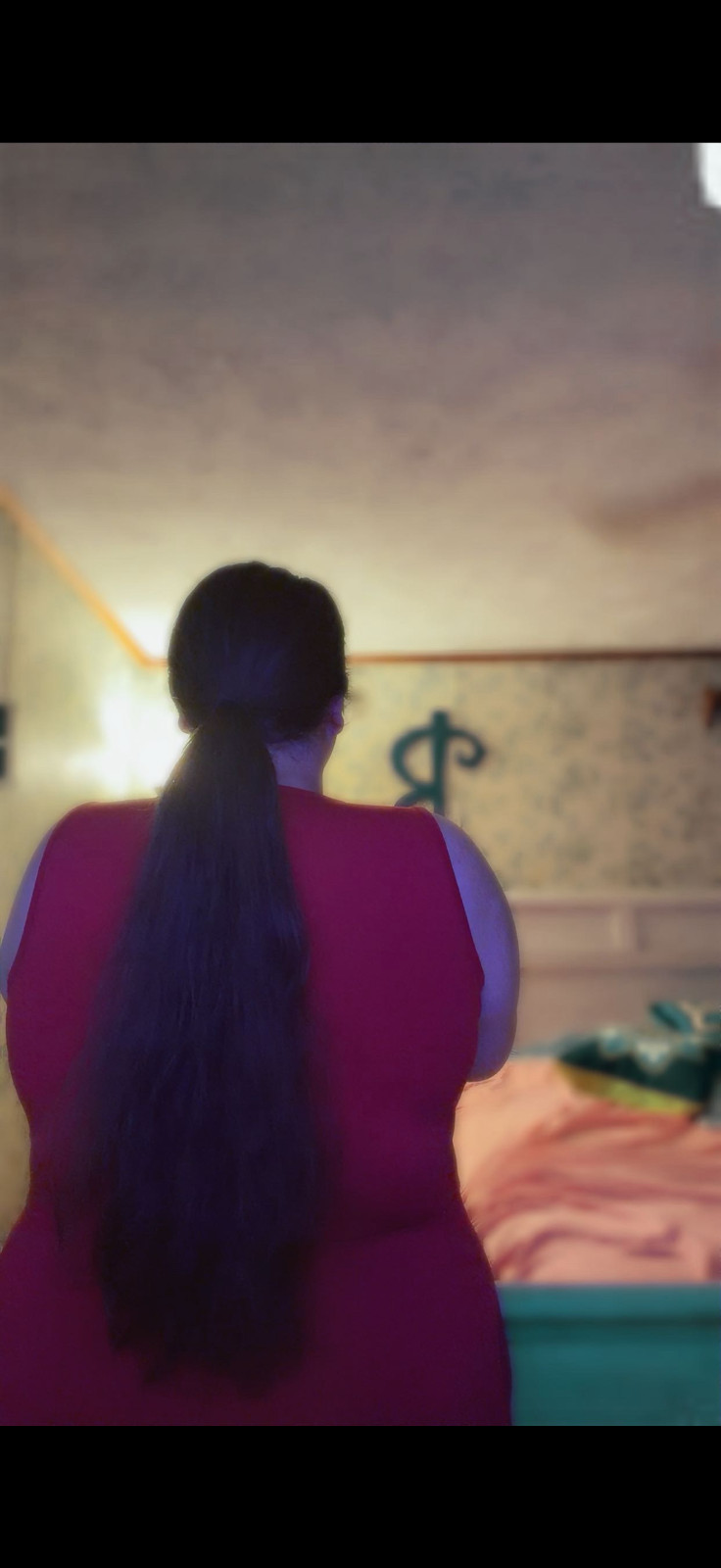 virgin hair, dark brown, smoke and dry free, approximately 23 inches, natural