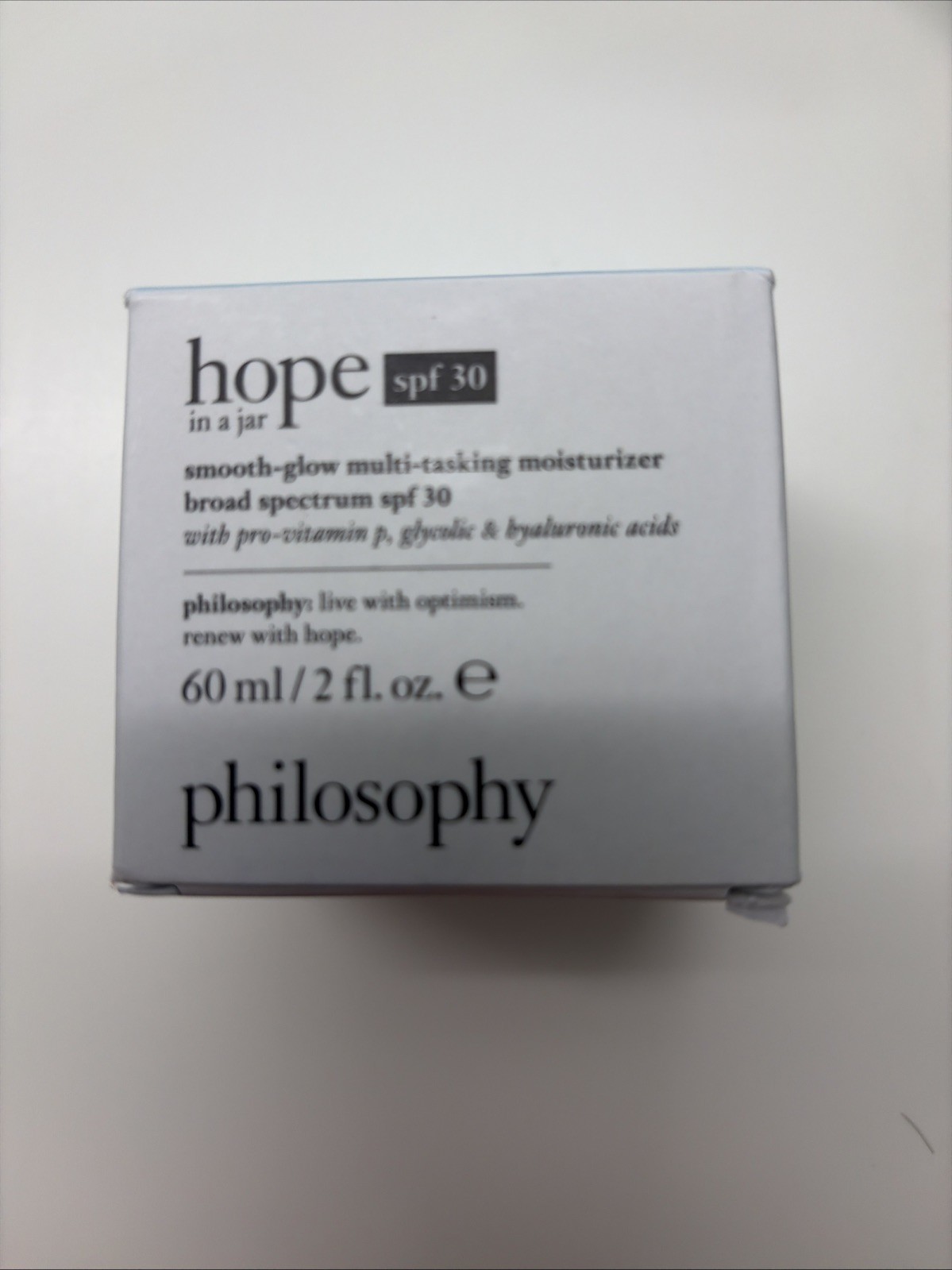 Philosophy Hope In Jar Smooth-glow Multi Task Moisturizer SPF30- 2oz EXP9/26