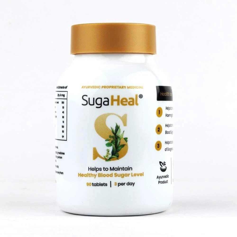 SugaHeal 90 tablets Healthy Blood Sugar Level Ayurvedic Clinically Proven Patent
