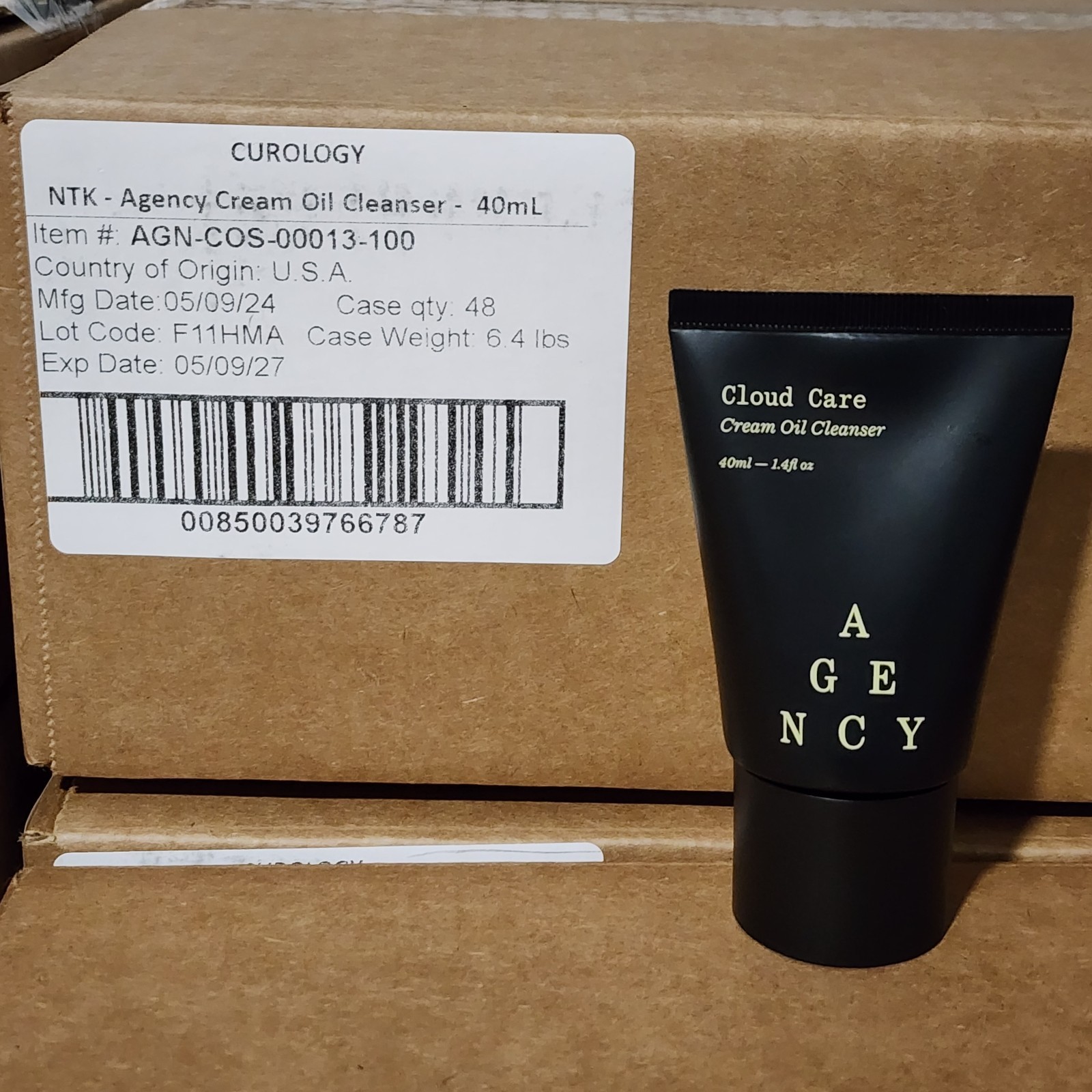 Agency Cloud Care Cream Oil Cleanser 1.4 fl oz Wholesale Bulk (Lot of 48 Count)