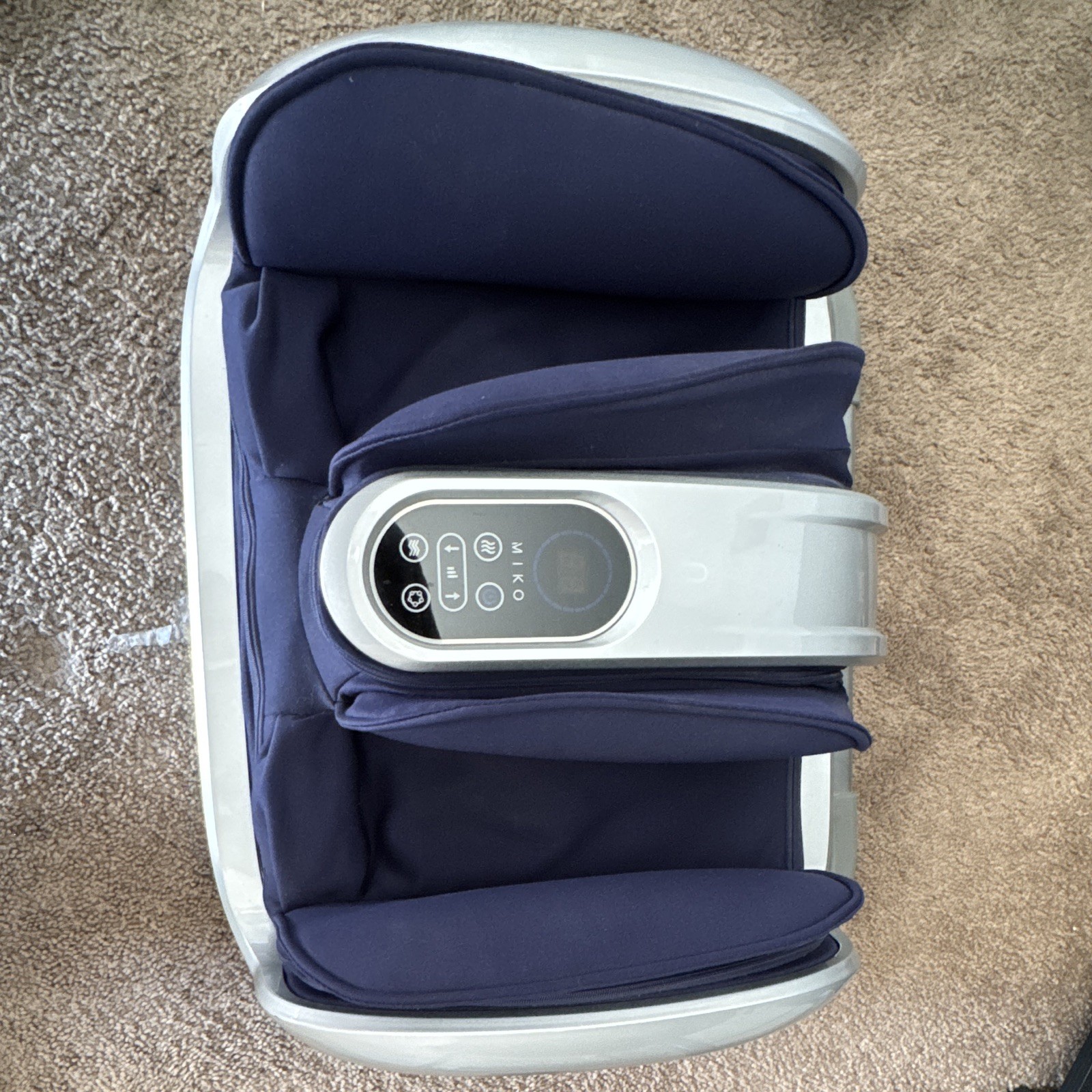 Miko Heated Foot Massage Machine, Corded Electric, Blue/White