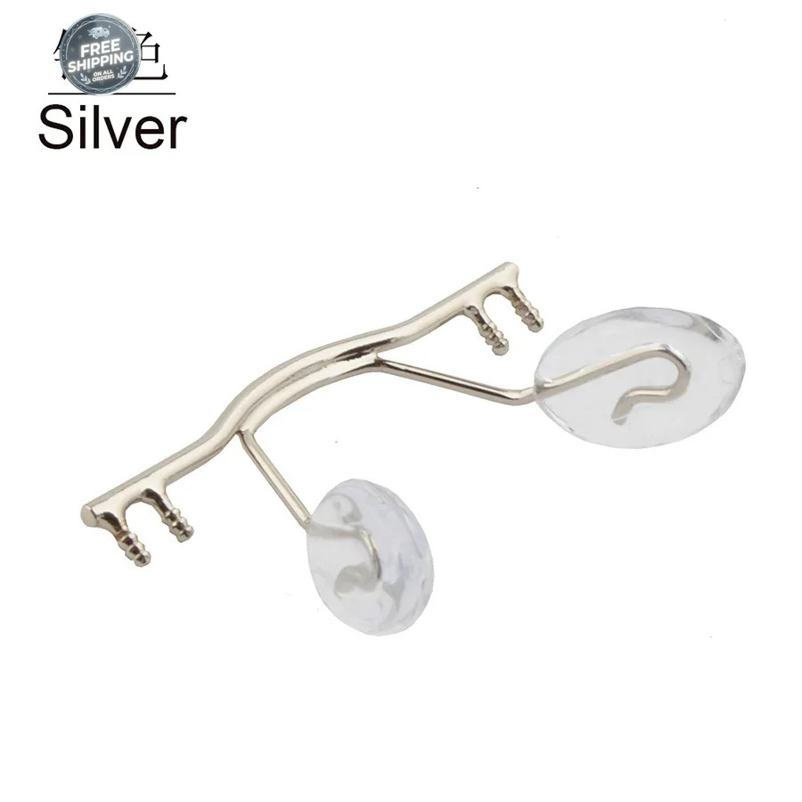 1pcs Eyeglasses Stainless Steel Bridges Replacement Part Rimless Nose Frame Top