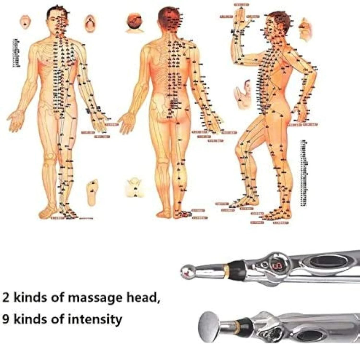 Acupuncture Pen 3in1 Electronic Acupuncture Pen for Pain Relief, Powerful Mer.