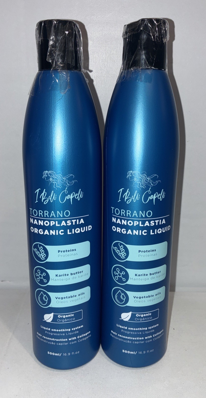 Lot Of 2-New Belly Capelli Torrano Organic Hair Reconstructer Fluid, 16 Oz Each