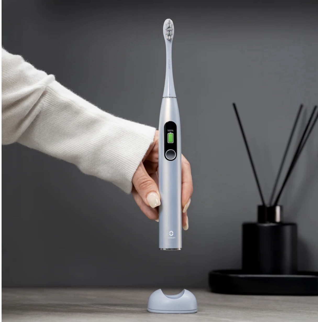 Oclean X Pro Digital Sonic Electric Toothbrush Silver Smart Touchscreen App
