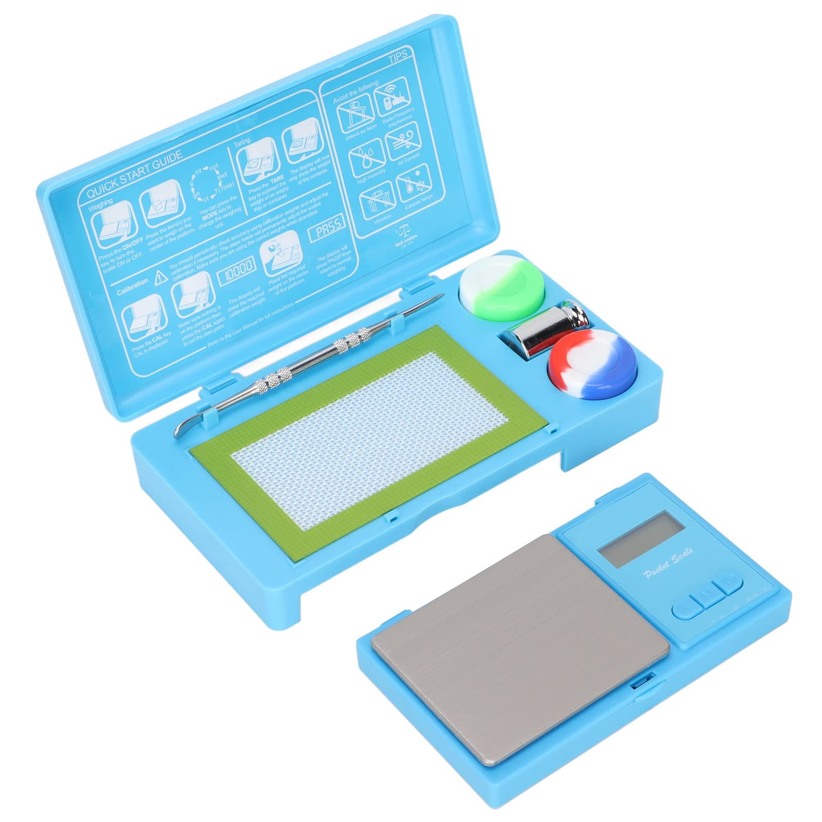 Digital Pocket Scale, 0.01g to 500g High Precision Kitchen & Jewelry default