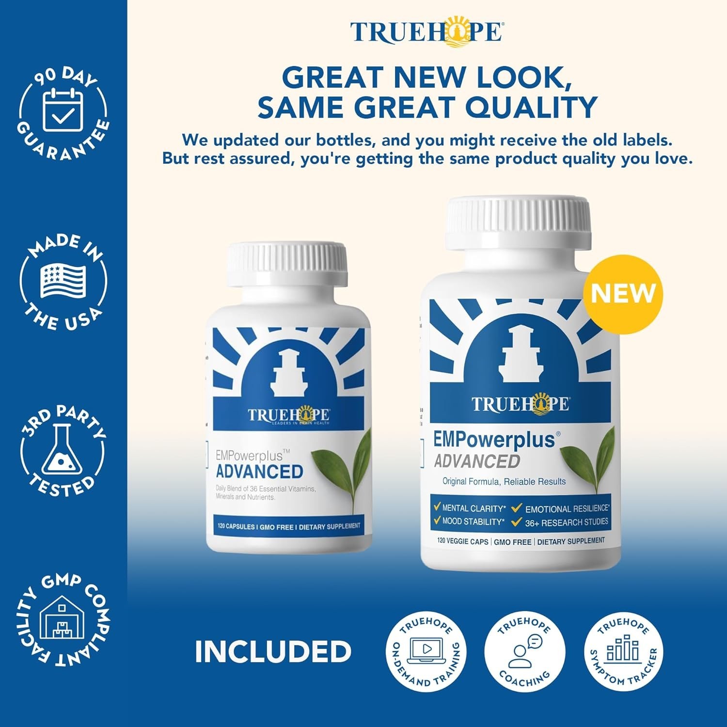 Truehope EMPowerplus Advanced Multivitamin for Men & Women 120 Capsules Daily