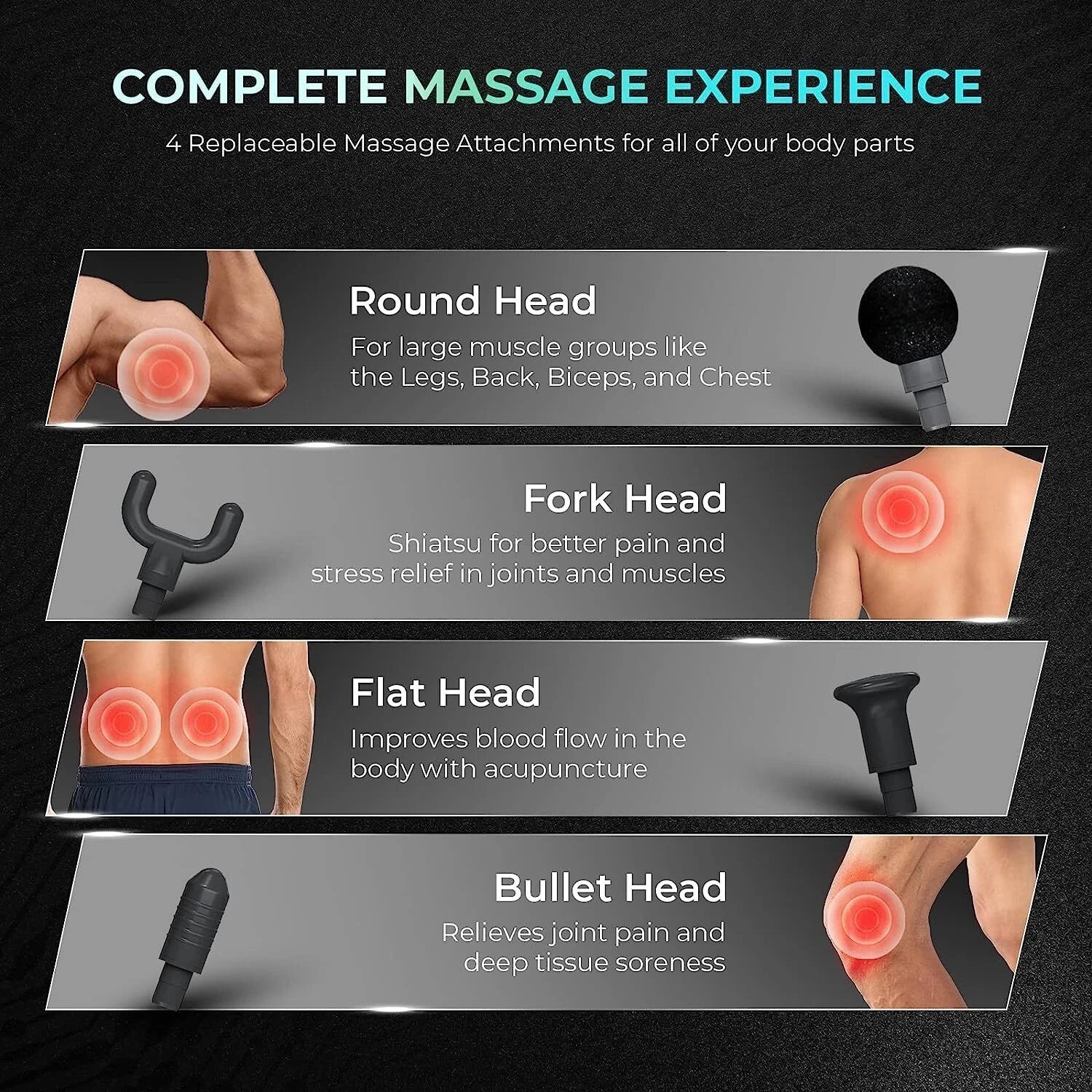 Percussion Muscle Massager for Full Body Pain for Men & Women ~ Free Shipping