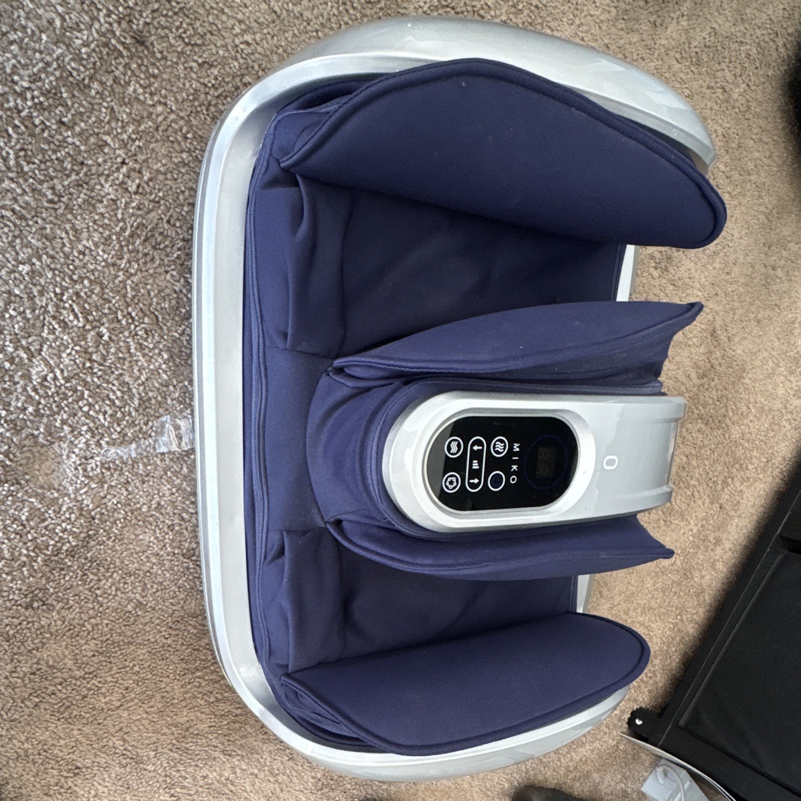 Miko Heated Foot Massage Machine, Corded Electric, Blue/White