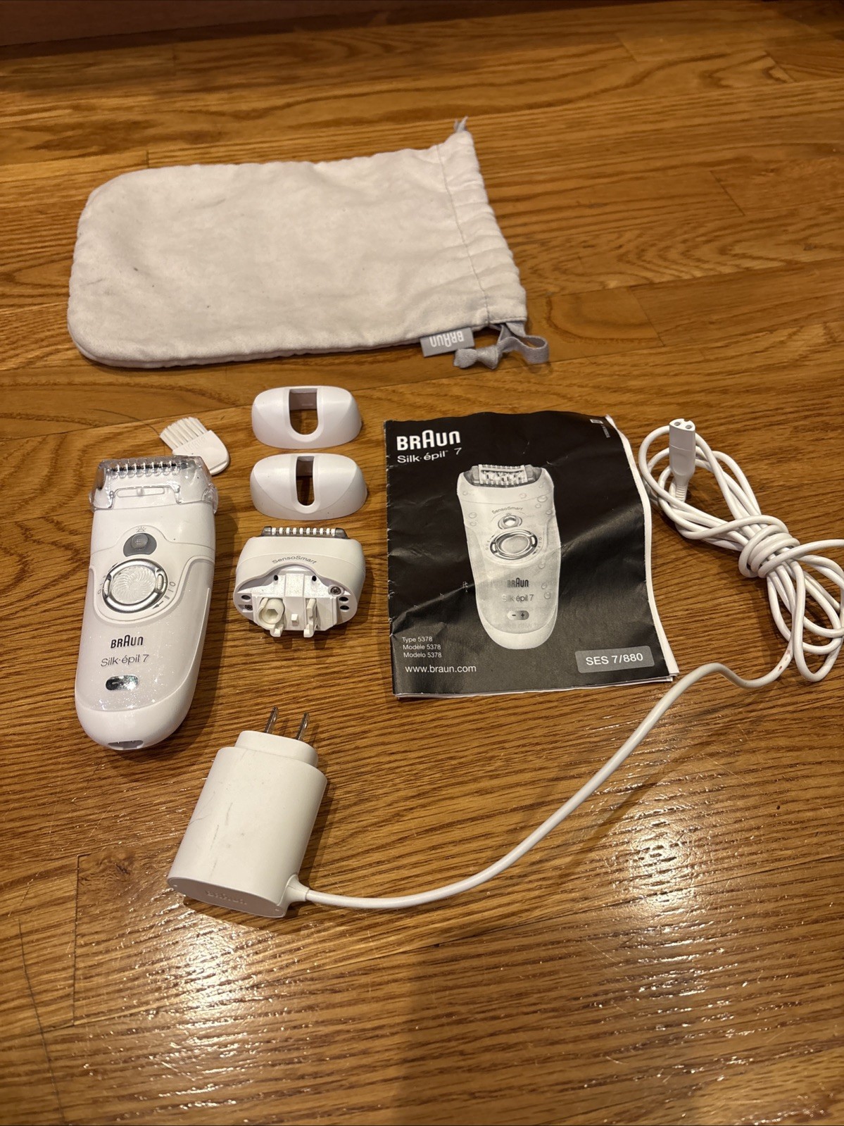 Braun Silk-épil 7 5378 Epilator Trimmer Made in Germany Working Complete