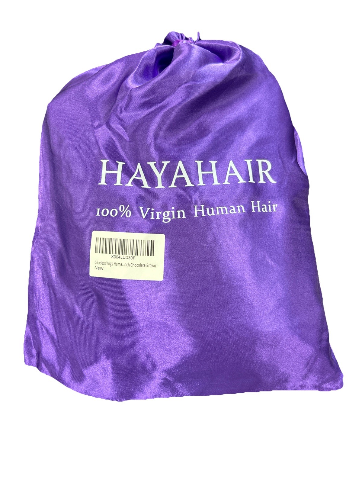 Hayhair 8” Wig Deep Wave Human Hair Natural Chocolate Brown, Glue Less Wig Hair