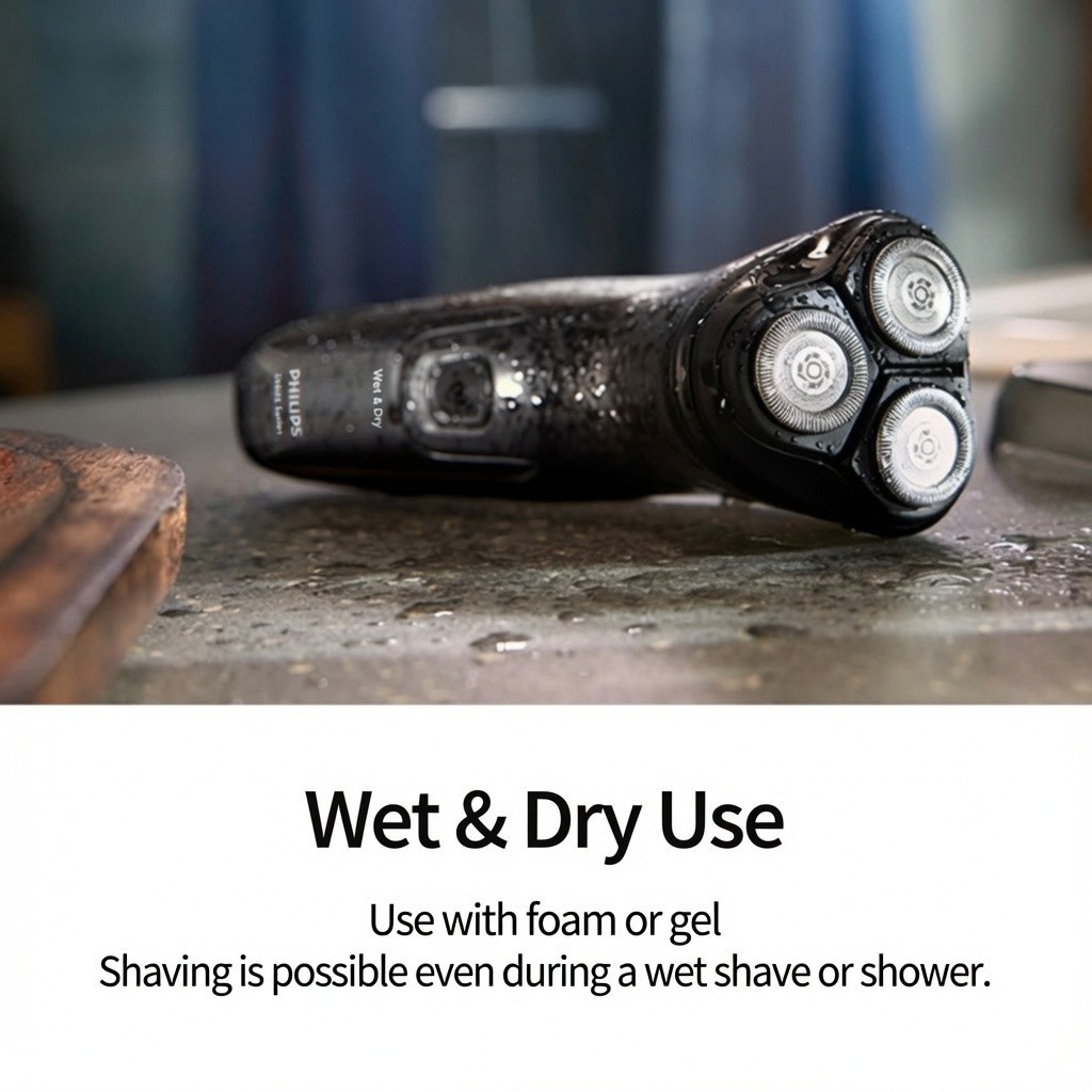 Philips 3000X Series X3001/00 Wet & Dry Electric Shaver Deep Black (New)
