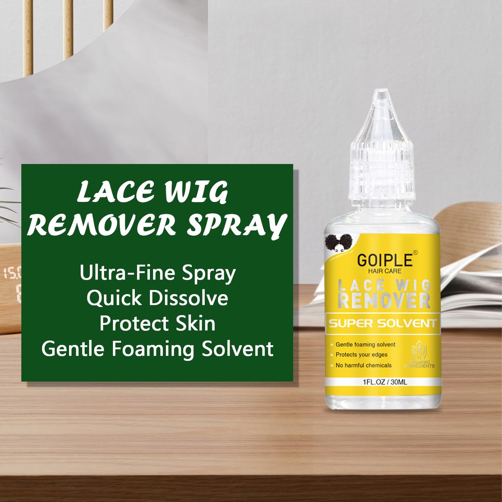 Lace Melting Spray for Glueless Wigs – Essentials Kit with Lace Front Wig Glu…
