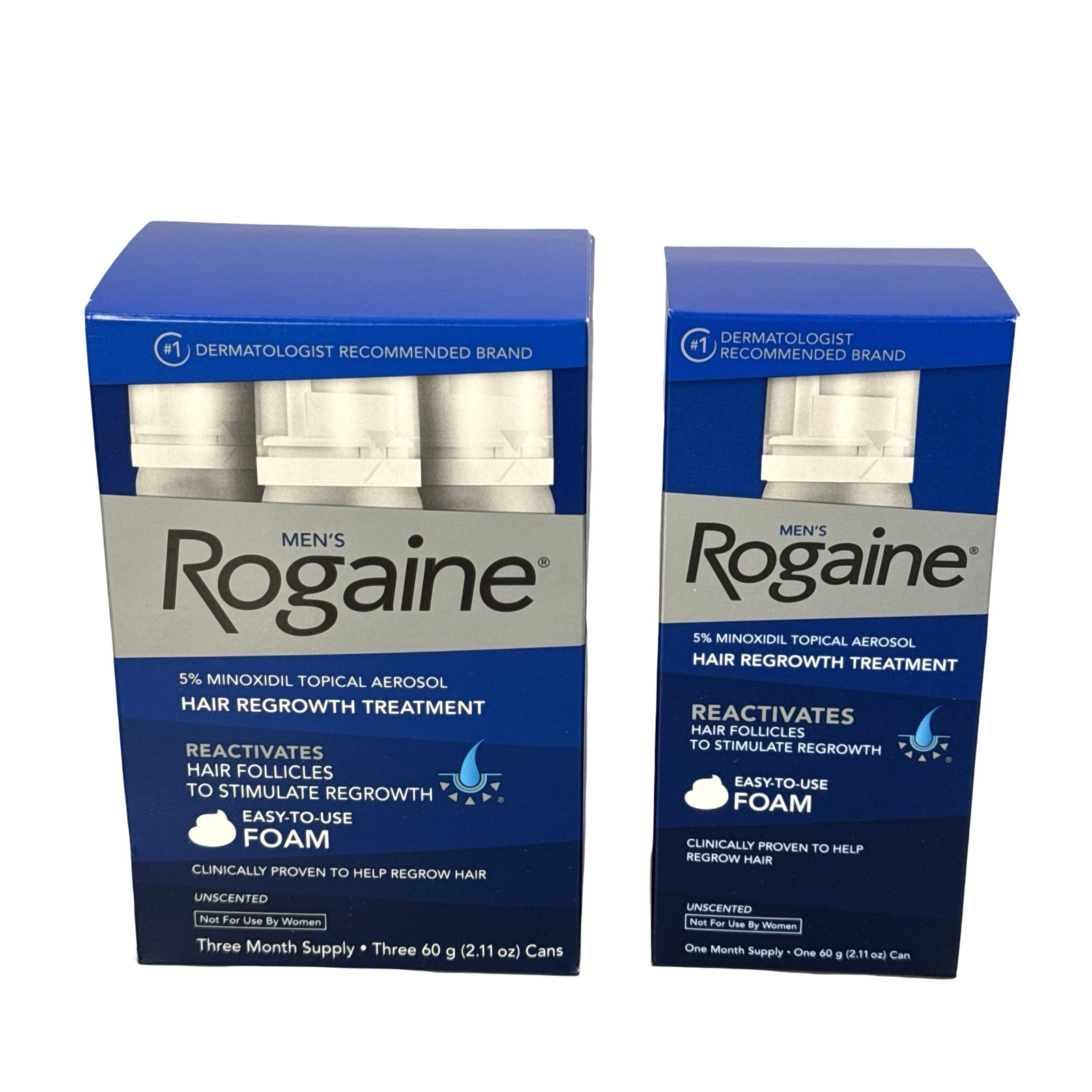 Rogaine Men’s 5% Minoxidil Foam Hair Regrowth Treatment 4×2.11 oz, Exp 04/2026