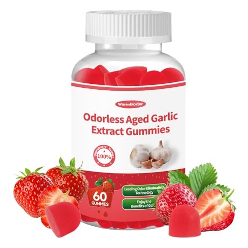 Odorless Aged Garlic Extract Gummies,Organic 2-Year Garlic Supplement for