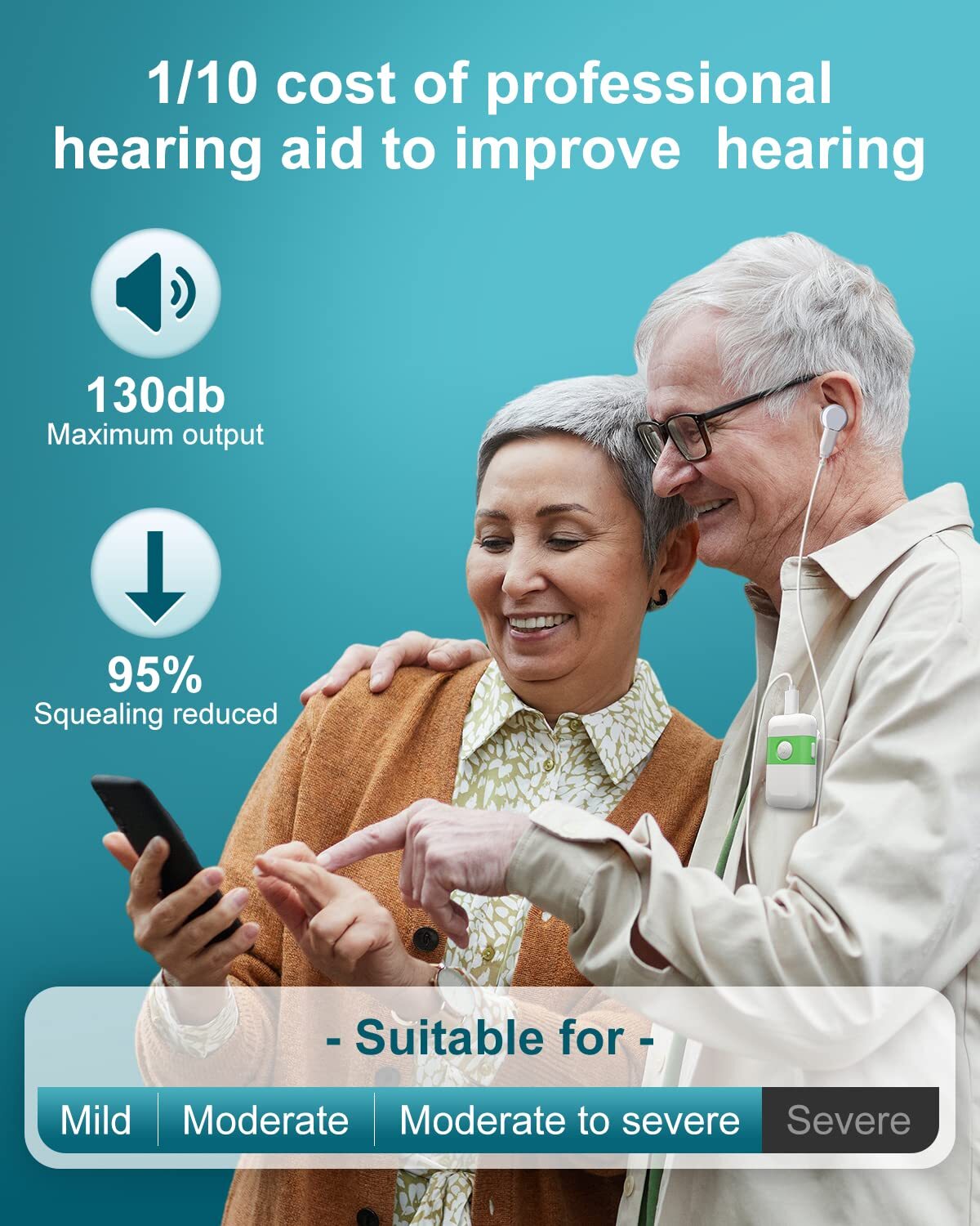 Pocket Hearing Aid Ear Hearing Device Booster Sound Amplifier Enhancer Personal