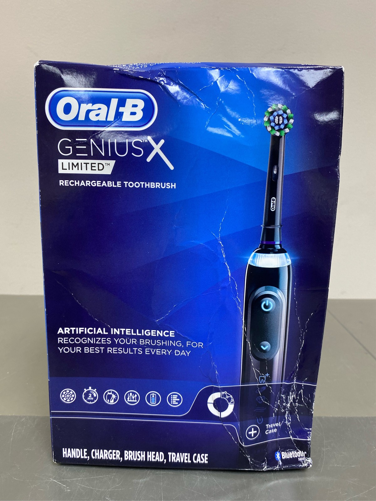 Oral-B Genius X Limited Rechargeable Electric Powered Toothbrush, Black with 1 B