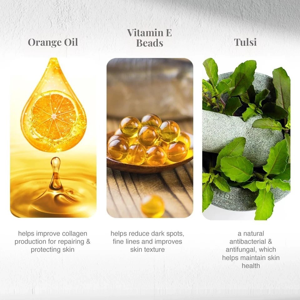 VLCC Tulsi Acne Clear + Orange Oil Cleanser 150ml x2 | Anti-Acne B1G1 Pack