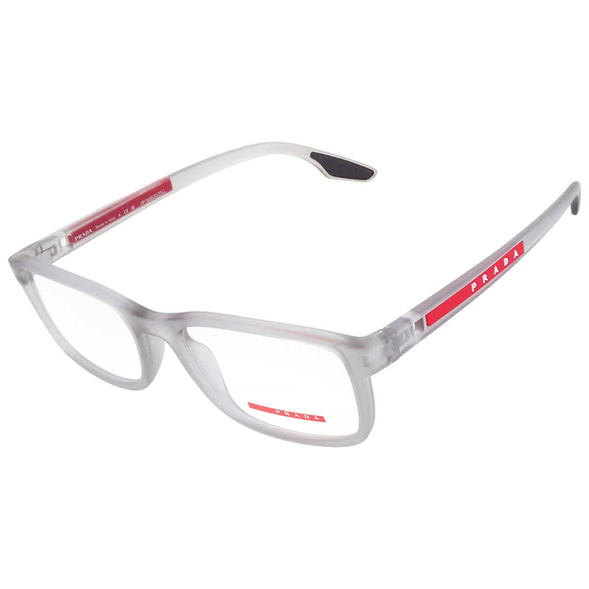 Prada Linea Rossa Demo Rectangular Men’s Eyeglasses PS 09OV 14C1O1 55