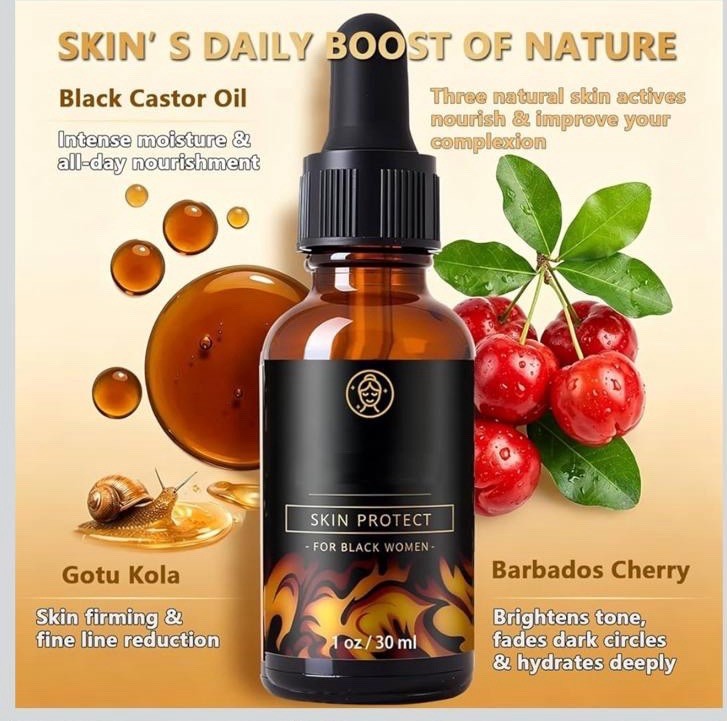 Skin Protect Daily Use Face Serum Moisturizing & Brightening 1 fl oz Unscented