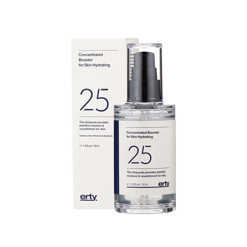 ERTY 25 Concentrated Booster Ampoule 30ml Hydrating Hyaluronic + FREE Samples