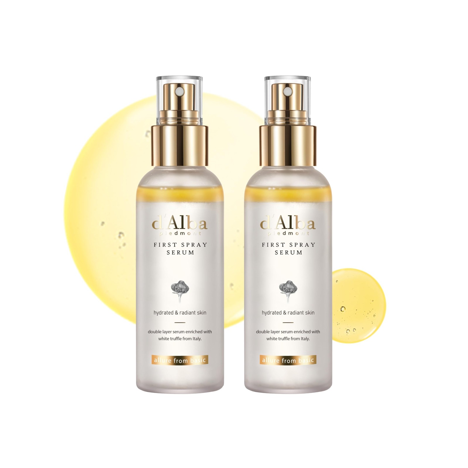 2x d’Alba White Truffle First Spray Serum Vegan Hydrating Face Mist 6.76oz