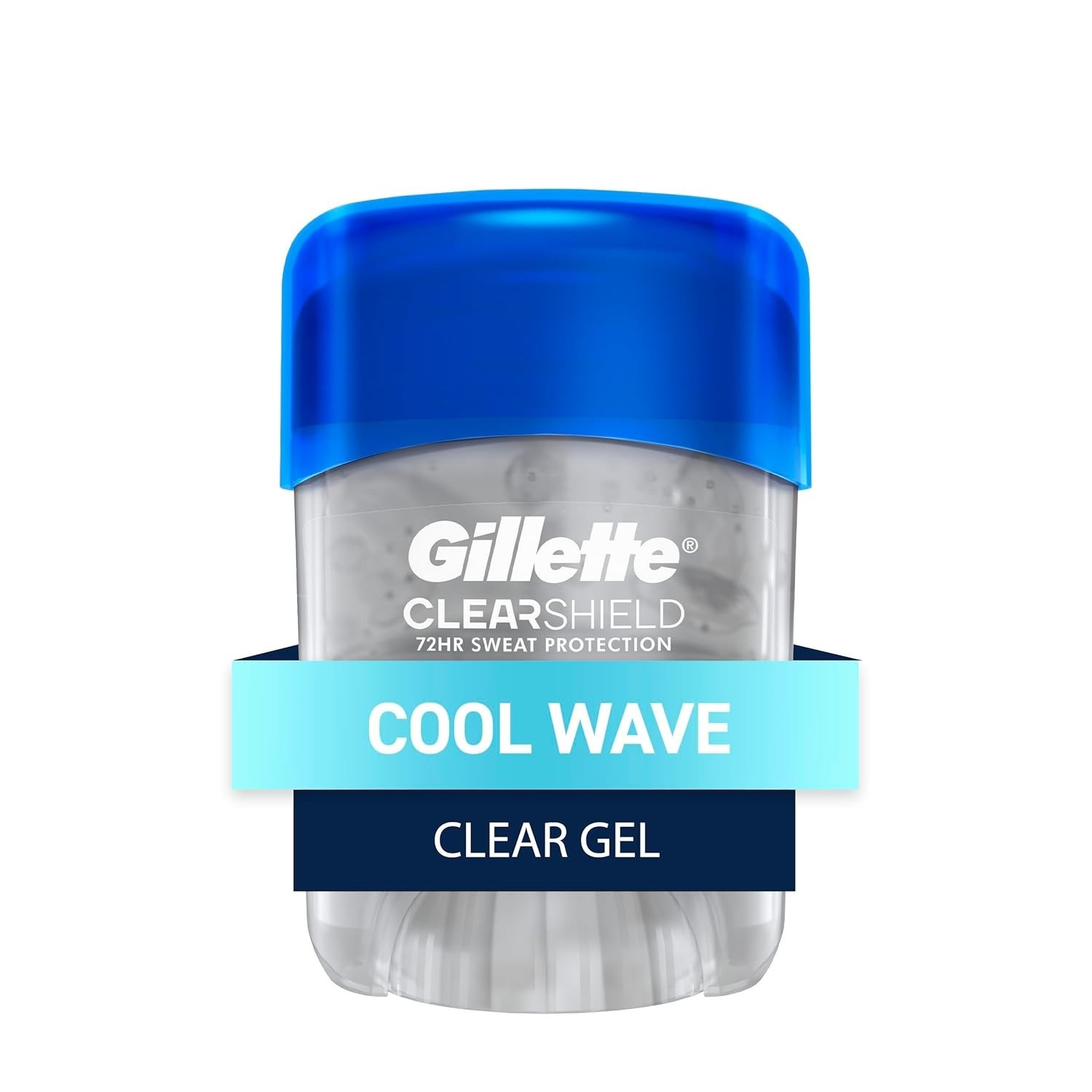 Gillette Cool Wave Clear Gel Deodorant Men 72Hr Sweat Protection 0.5oz