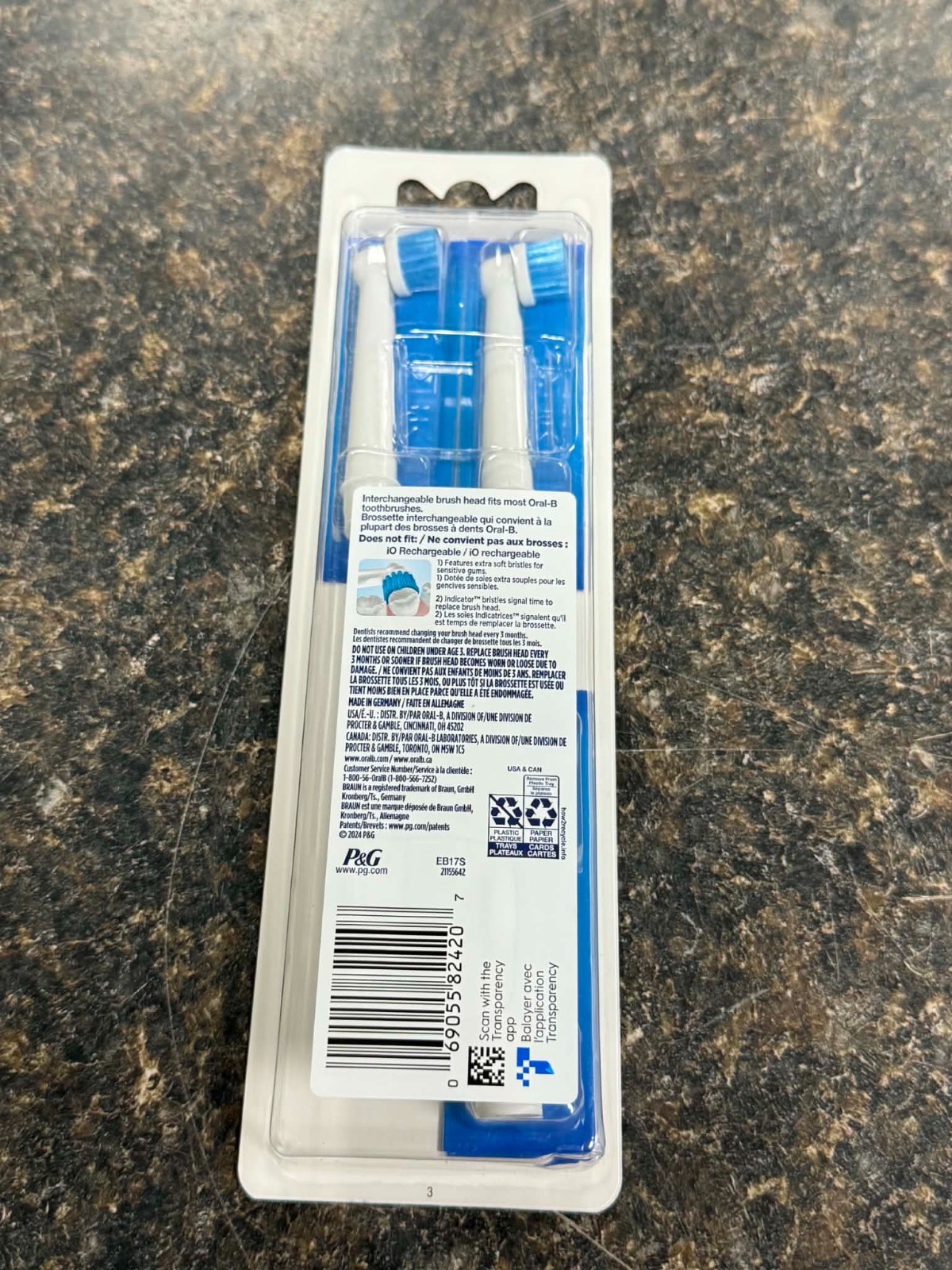 **NEW** ORAL-B SENSITIVE GUM CARE REPLACEMENT BRUSH HEADS x3 Each