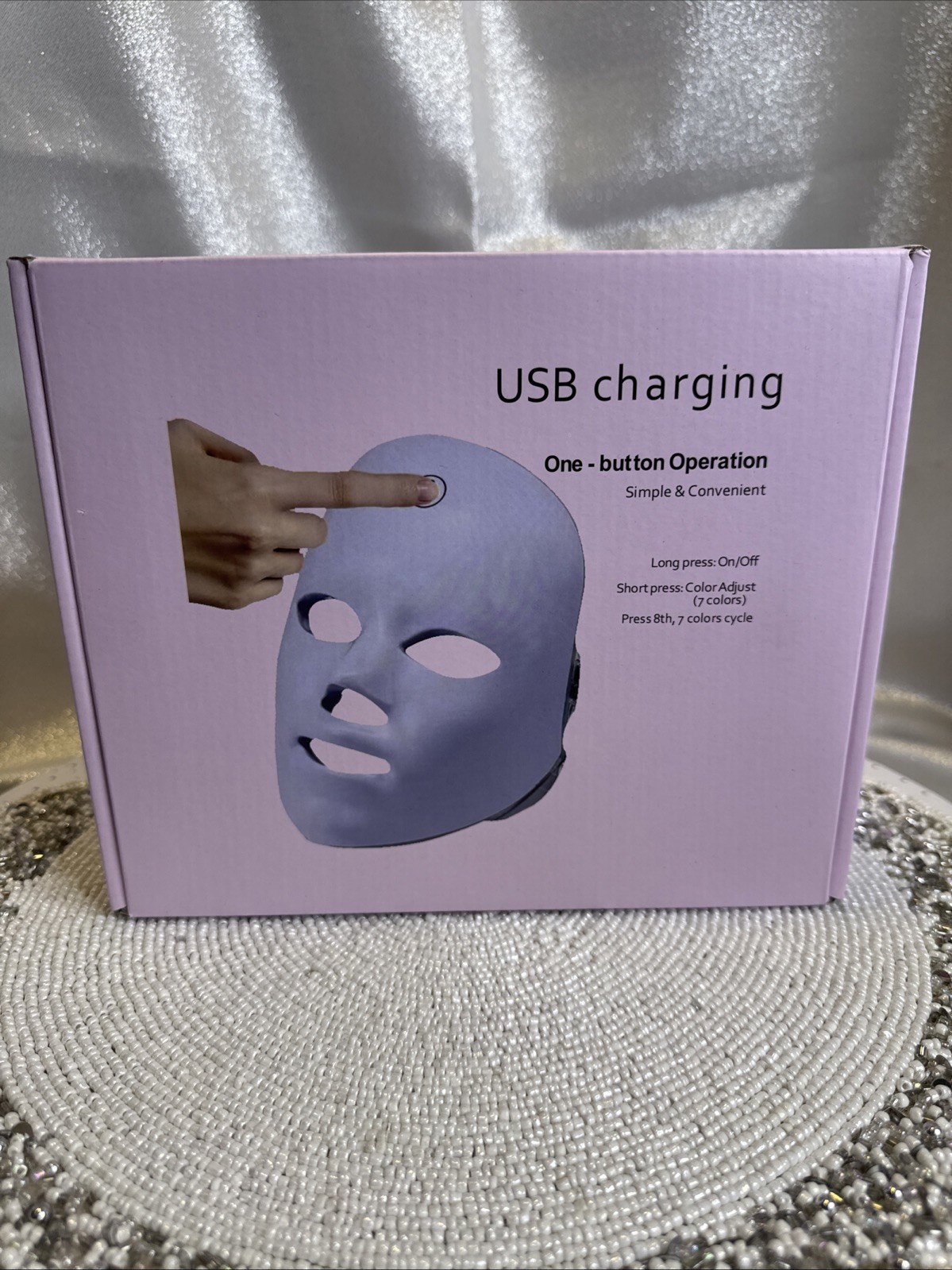 USB Charging Red Light Mask Color Adjust 7 Colors