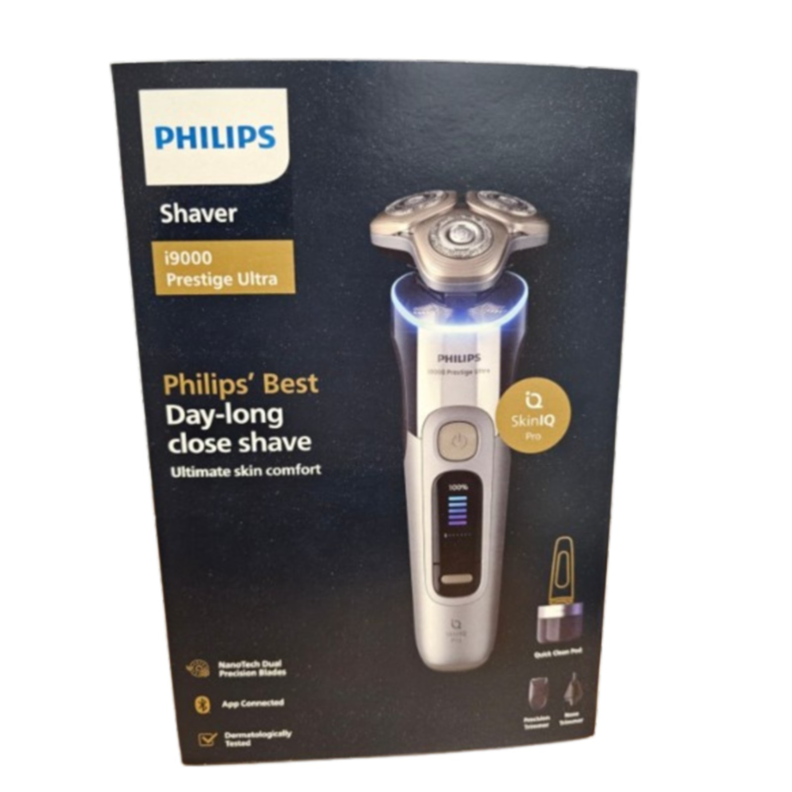 Philips i9000 Prestige Ultra XP9404/26 Rotary Electric Shaver LCD Display