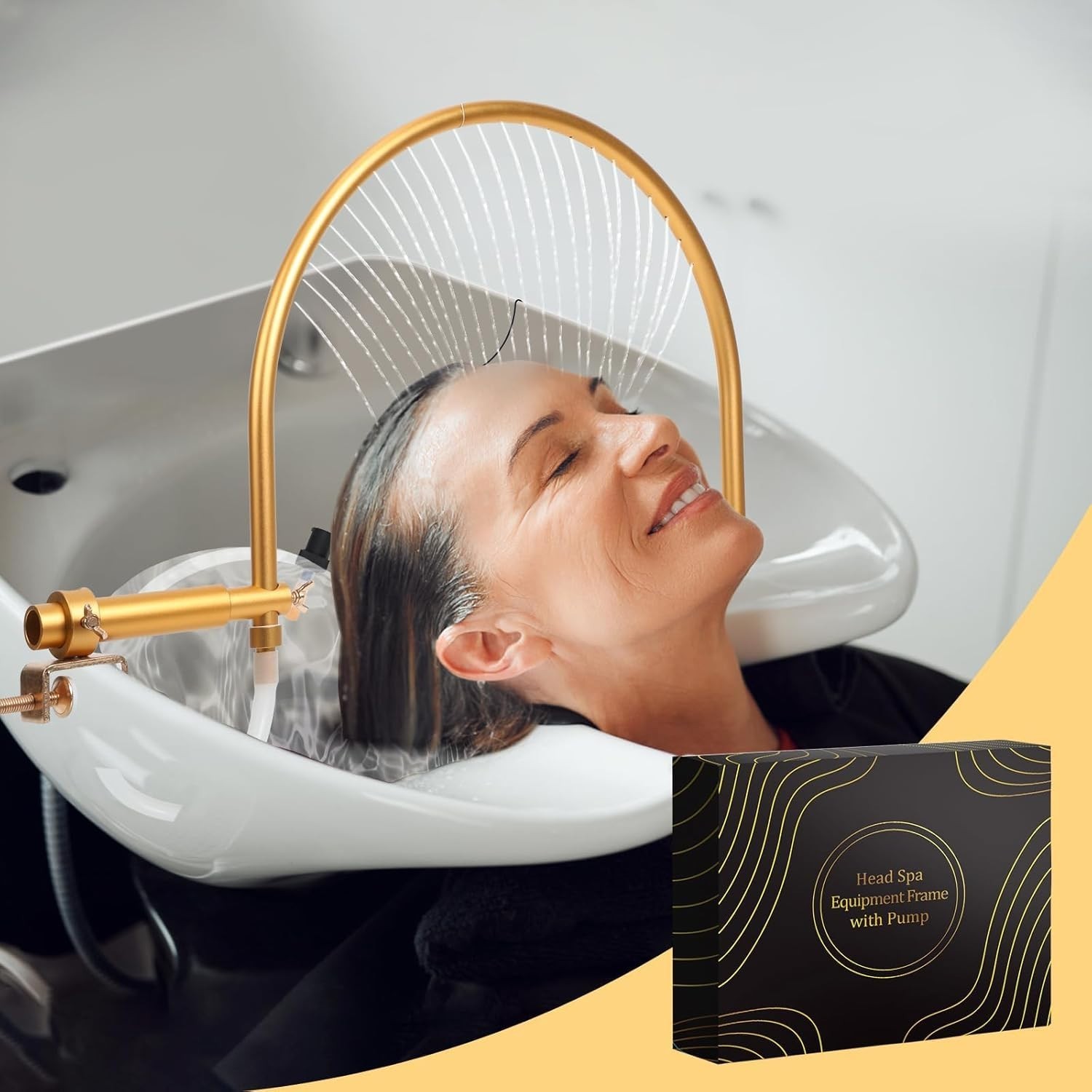 Head Spa Water Circulation Equipment, Portable Shampoo Bowl Waterfall Head Spa