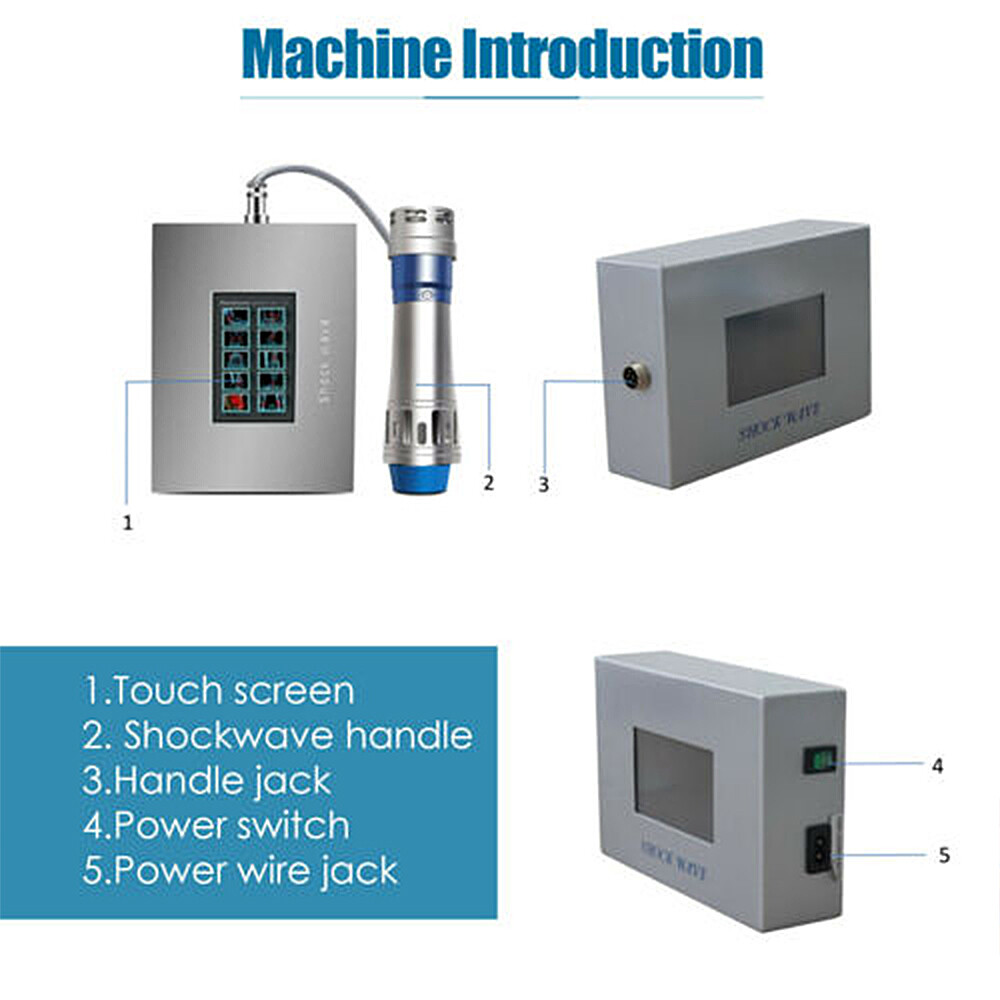 ED Teatment Focused Shockwave Therapy Machine for Pain Relief Body Massager