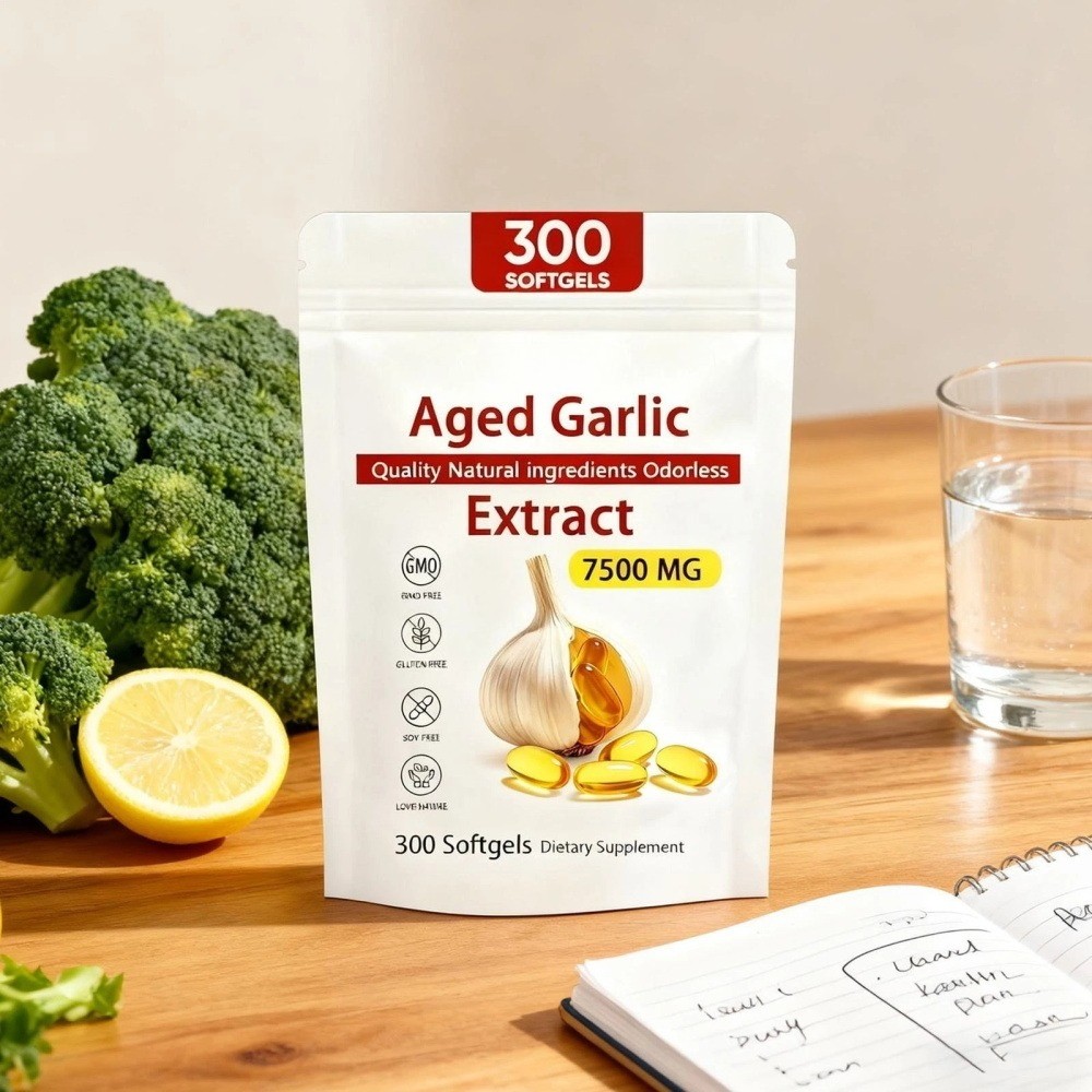 2PACK Elare Aged Garlic Extract, 300 Softgels, 7500mg Odorless | Heart & Immune