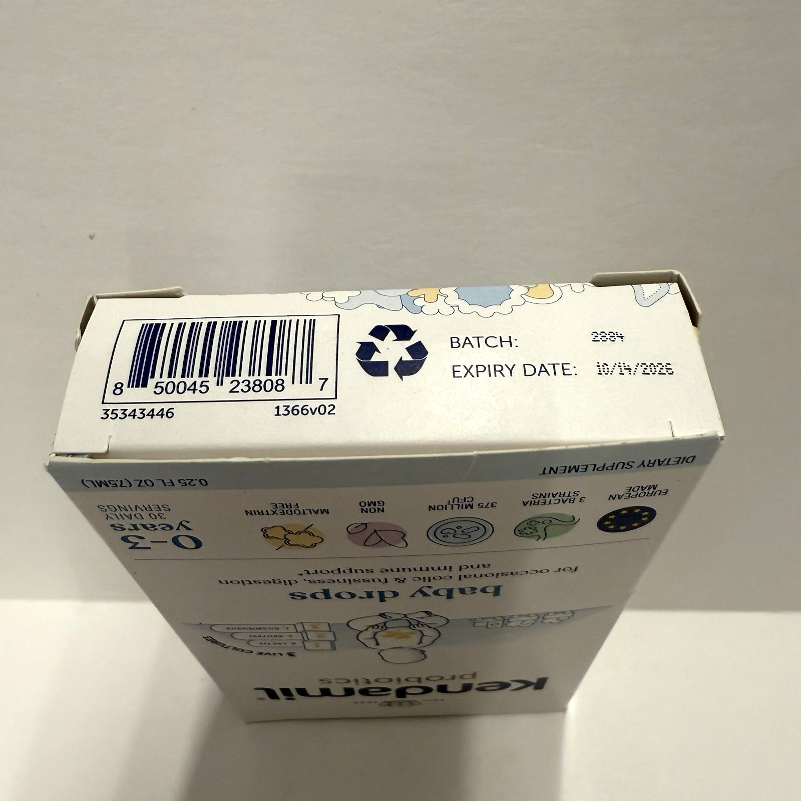 Kendamil Probiotics Baby Drops 0-3 Years 30 Packets Exp 10/14/2026
