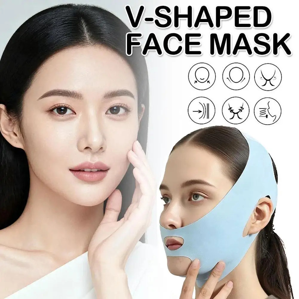 Reusable V Line Lifting Mask Beauty Tool Breathable Adjustable Facial Slimming S