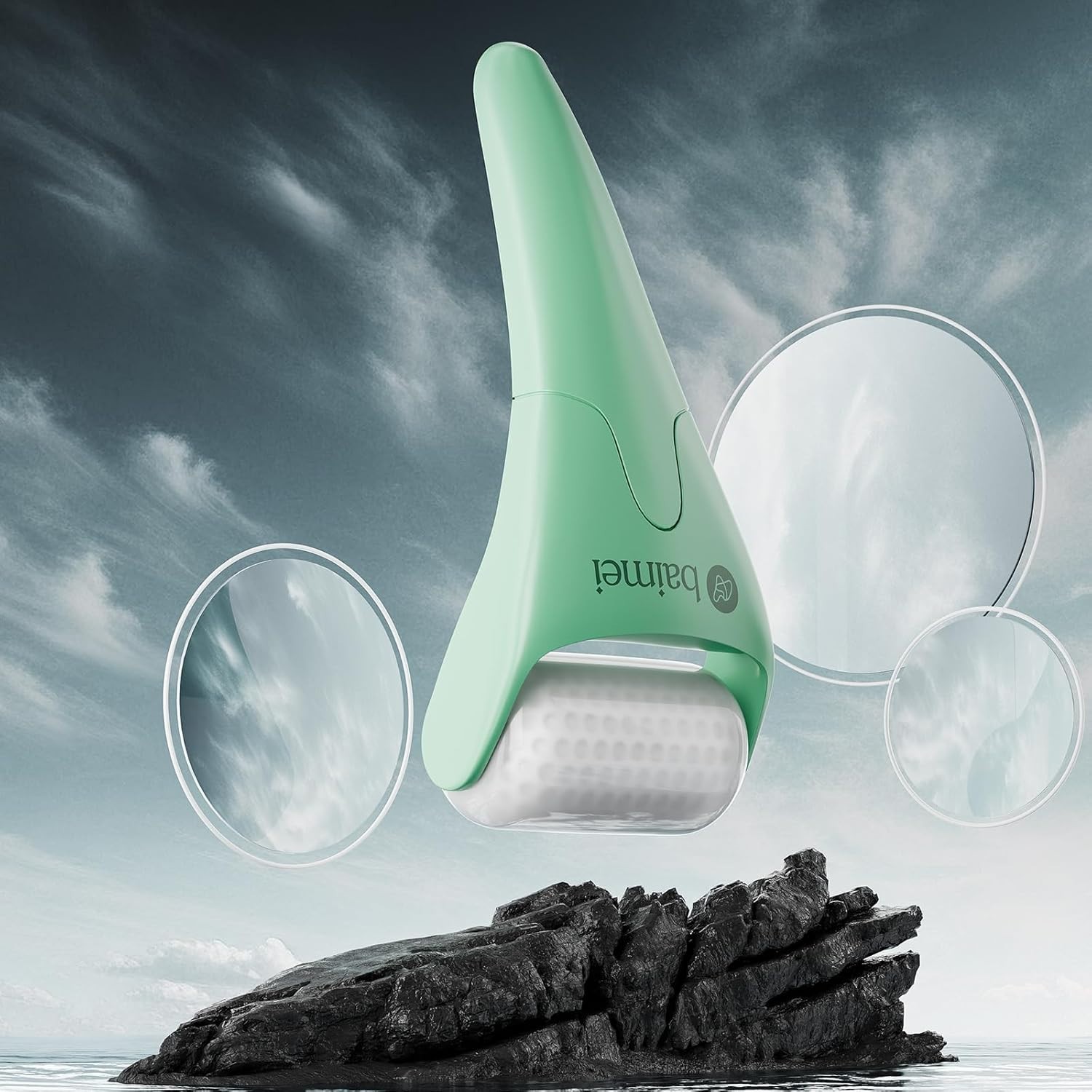 BAIMEI IcyMe Cryotherapy Ice Roller and Gua Sha Facial Tools Reduces Puffiness,