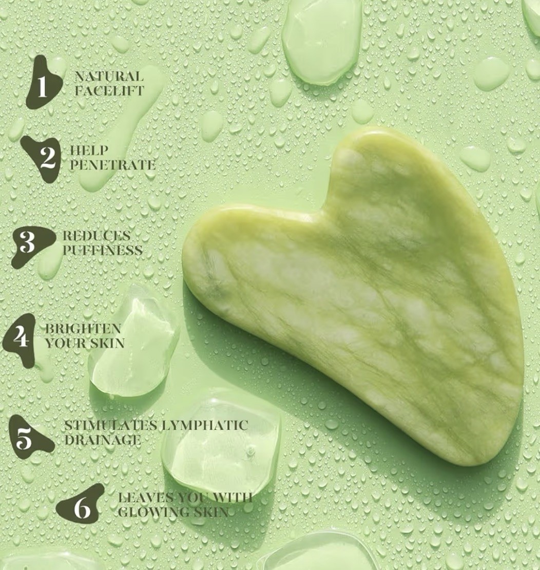 BAIMEI IcyMe Gua Sha & Jade Roller Facial Tools Face Roller and Gua Sha Set