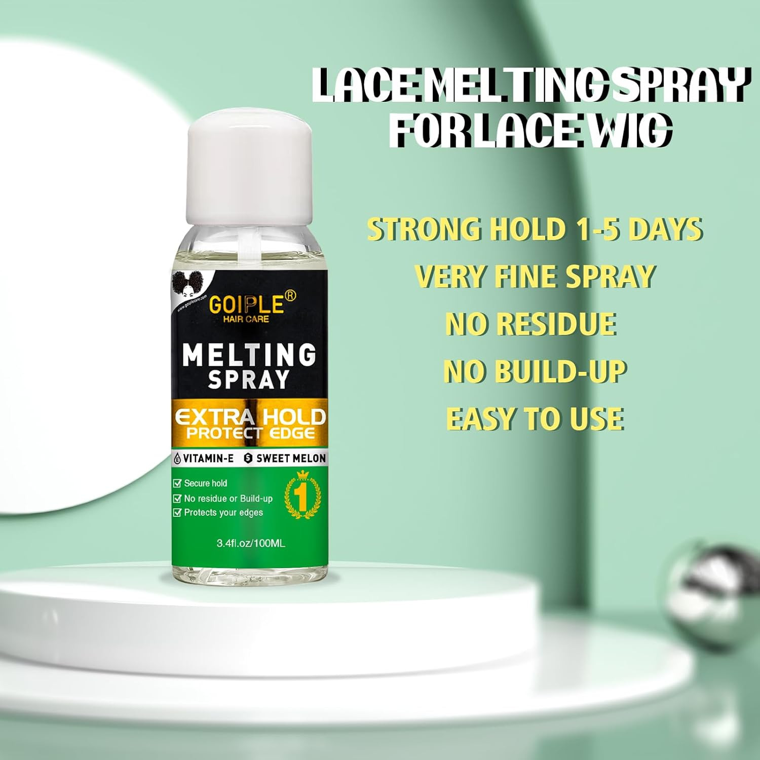 3.4 fl oz Lace Melting and Holding Spray Glue-Less Spray-3.4fl Oz