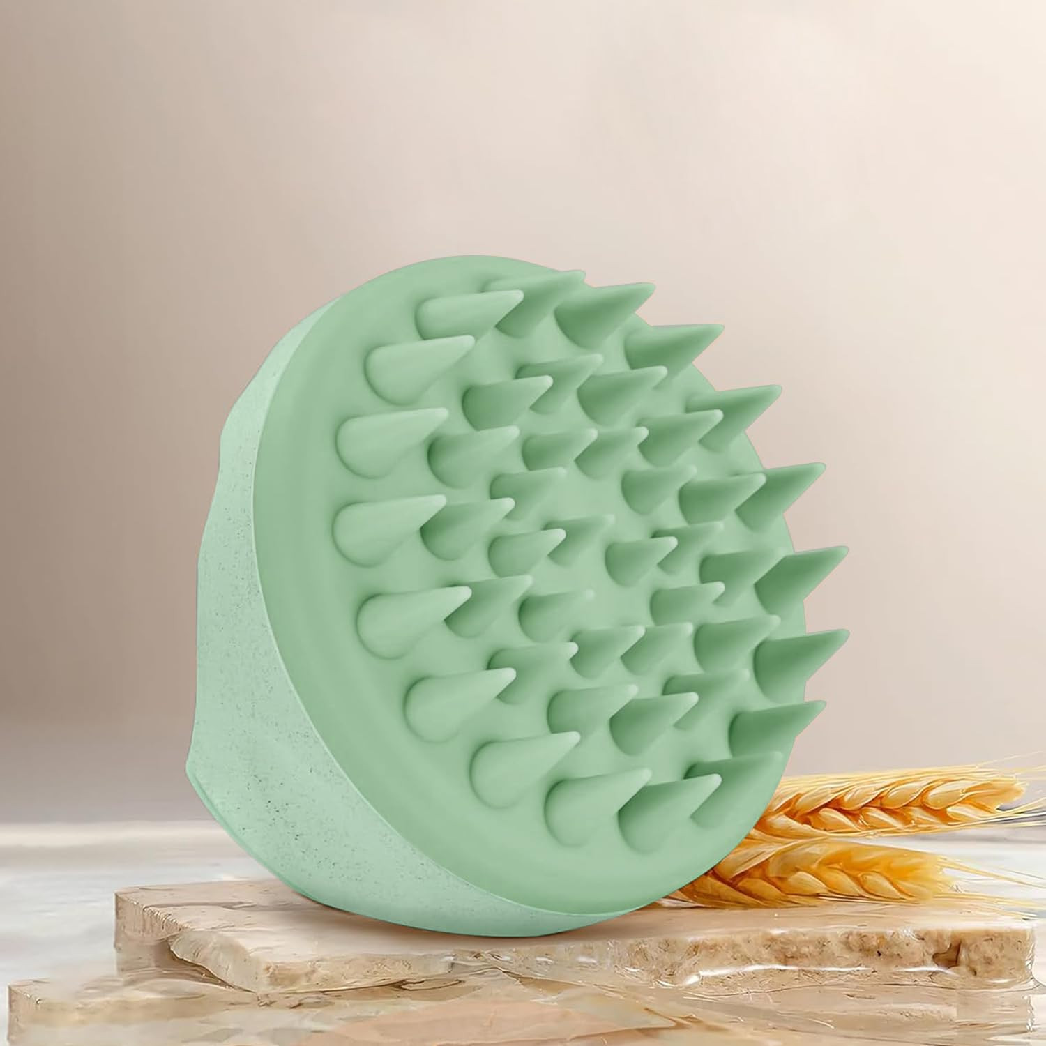 Silicone Scalp Massager Shampoo Brush Soft Bristles Wet Dry Hair